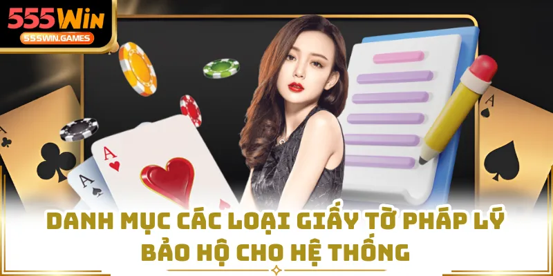 Danh mục các loại giấy tờ pháp lý bảo hộ cho hệ thống